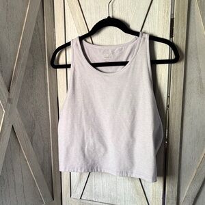 Light purple athletic crop Tank Top